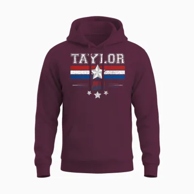 Taylor Name Custom Taylor Birthday Unisex Hoodie - Maroon