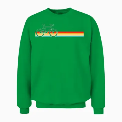 Cycling Retro Unisex Sweatshirt - Irish Green