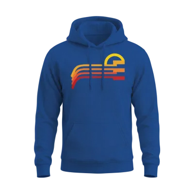 Sunset Retro Unisex Hoodie - Royal