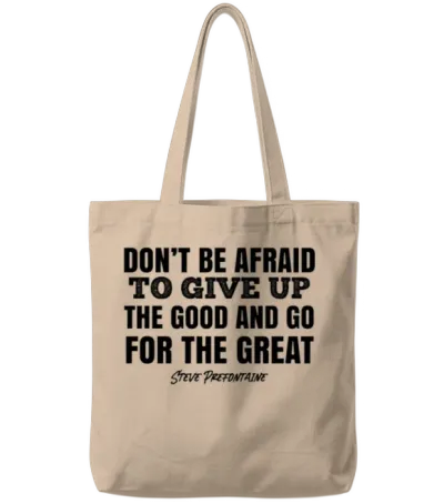 Steve Prefontaine Quotes Motivation Tote Bags - Natural