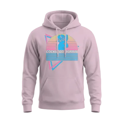Cockatoo Mommy Retro Unisex Hoodie - Light Pink