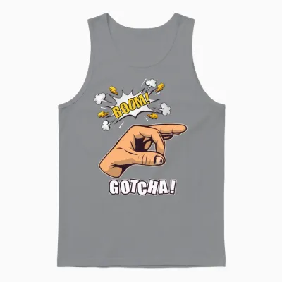 Gotcha Ok Sign Finger Circle Hand Meme Unisex Tank Top - Sport Grey