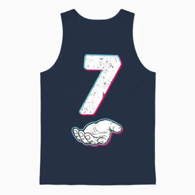 Number 67 Matching Six Seven 6 7 Meme 6 7 Halloween Costume Unisex Tank Top - Navy