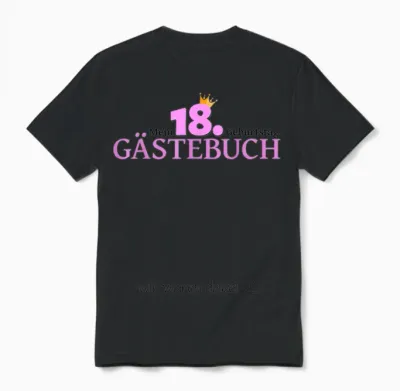 18th Birthday Boy Girl 18 Years 2005 Funny Gift T-Shirt, White Unisex T-Shirt - Black