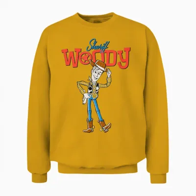 Disney Pixar Toy Story 4 Sheriff Woody Cowboy Unisex Sweatshirt - Gold