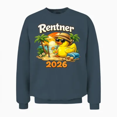 Ruhestand Pensionierung Rente 2026 Ente Rentner Unisex Sweatshirt - Dark Heather