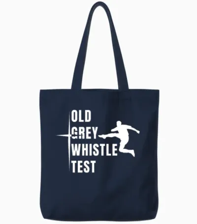 Old Grey Whistle Test Tote Bags - Navy