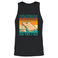Funny Cornhole Unisex Tank Top - Black – 2