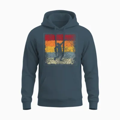 Tennis Retro Unisex Hoodie - Dark Heather