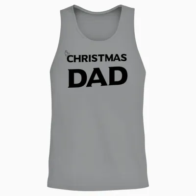Christmas Dad Funny Unisex Tank Top - Sport Grey