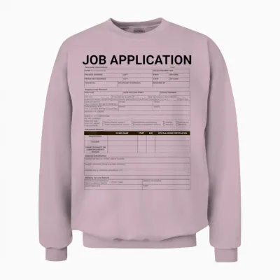 Job Application Costume Unisex Sweatshirt - Light Pink
