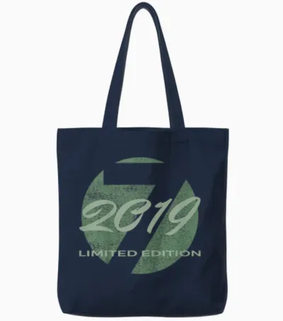 7. Geburtstag Mädchen Junge 7 Jahre 2019 Lustig Geschenk Tote Bags - Navy
