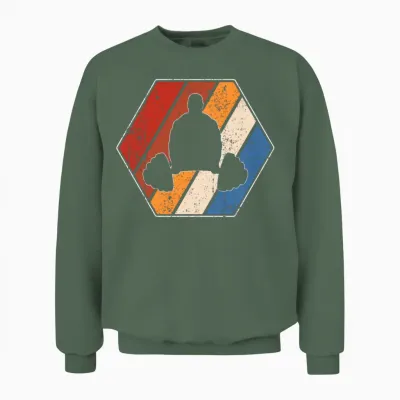 Gym Retro Unisex Sweatshirt - Military Green