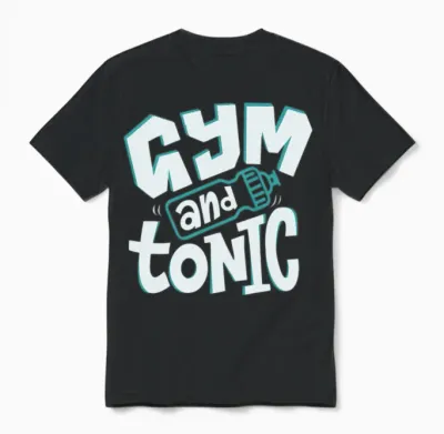 Crossfit Tonic Funny Unisex T-Shirt - Black