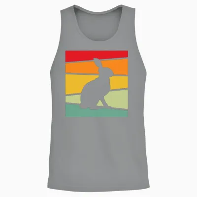 Rabbit Retro Unisex Tank Top - Sport Grey