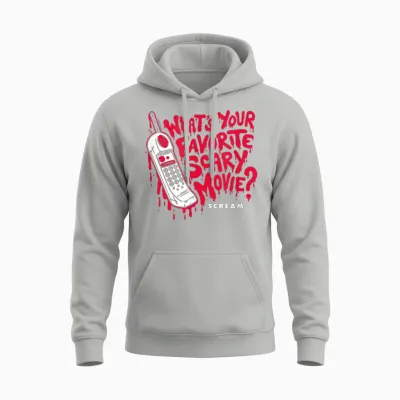 Scream - Favorite Scary Movie Unisex Hoodie - Ash