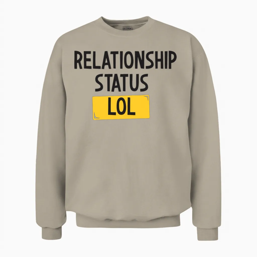 Funny Lol Status Unisex Sweatshirt in Sand