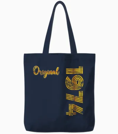 1974 Birthday Tote Bags - Navy