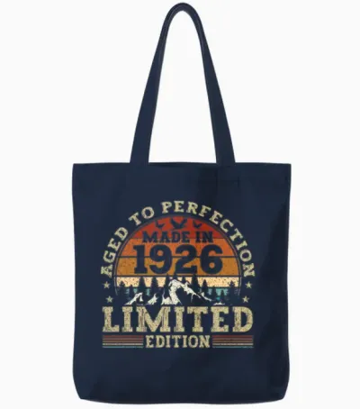 Jahrgang 1926 Retro Vintage Tote Bags - Navy