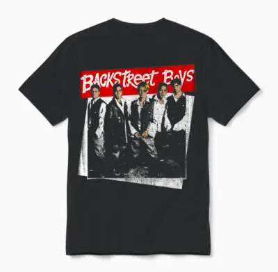 Backstreet Boys Vintage Photo Unisex T-Shirt - Black