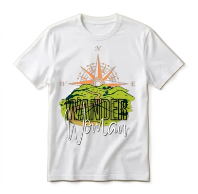 Wander Woman Hiking Unisex T-Shirt - White