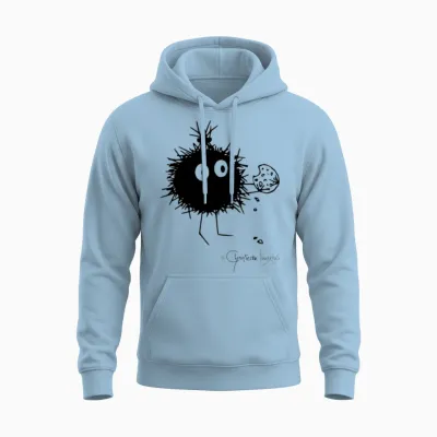 Woolly Beastie Crumbles © Chyropterum Innoxius Unisex Hoodie - Light Blue