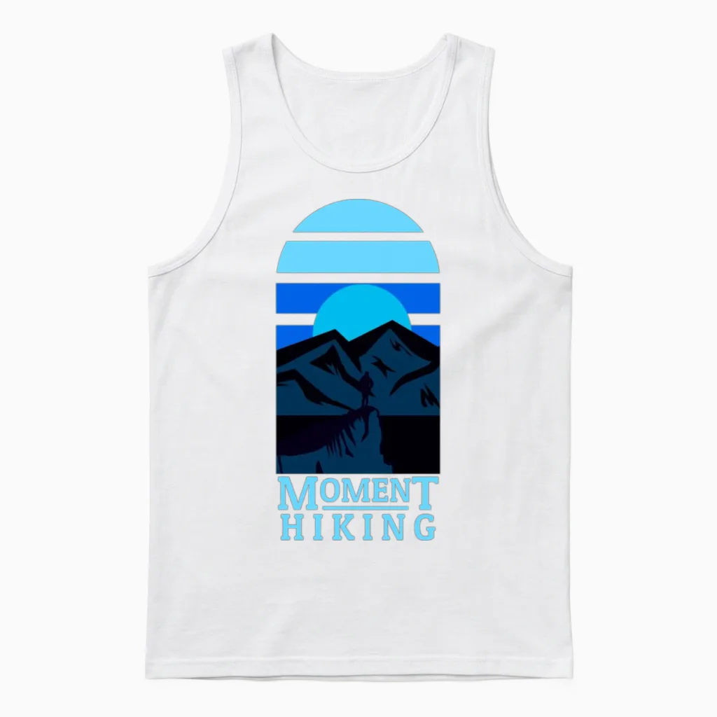 Moment Hiking & Outdoors Gift Unisex Tank Top in White