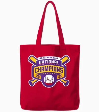 2025 National Champions Logo Tote Bags - Red