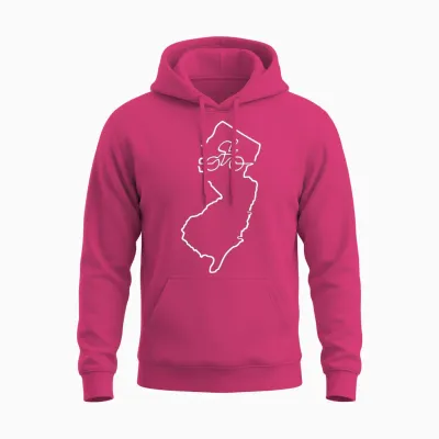 New Jersey Cycling Shirt Cyclist Gift Bike Biking Unisex Hoodie - Heliconia