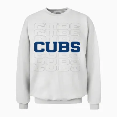 Vintage Cubs Name Retro Design for Men Women And Unisex Sweatshirt - White