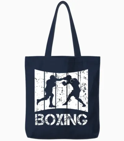 Retro Boxes Tote Bags - Navy