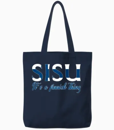 Finland Sisu Tote Bags - Navy