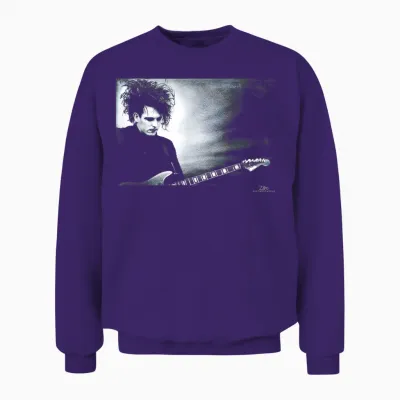 Robert Smith the Cure Live Disintegration Era Phil Nicholls Unisex Sweatshirt - Purple