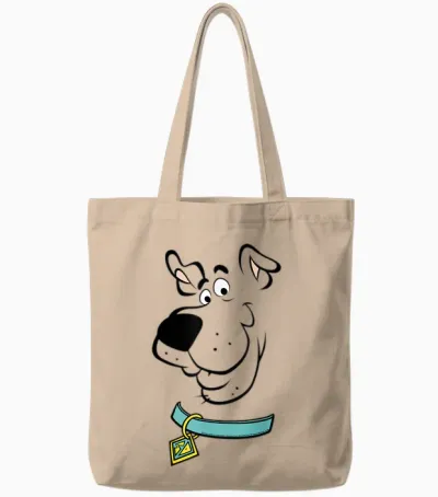 Scooby Doo Big Face Scooby Outline Tote Bags - Natural