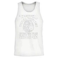 Engineer Saying Engineering Gear Brain Technician Unisex Tank Top - White – 2