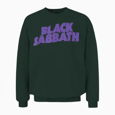 Black Sabbath Purple Logo Unisex Sweatshirt - Forest