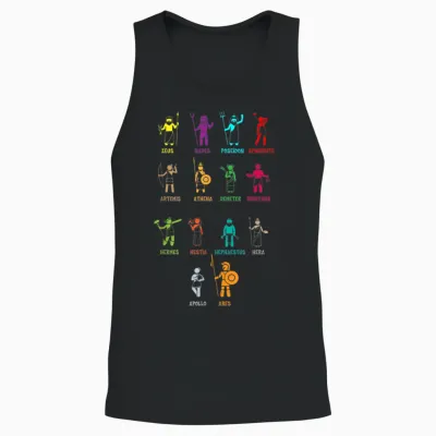 Greek Mythology Gods - Gods of Greece T-Shirt Small Unisex Tank Top - Black