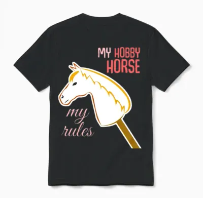 Hobbyhorse Hobby Horse Unisex T-Shirt - Black