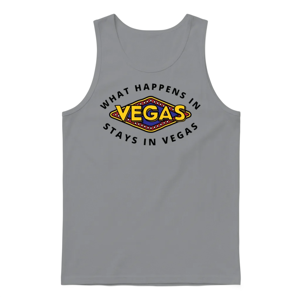 What Happens in Vegas Stays in Vegas Unisex Tank Top - Sport Grey