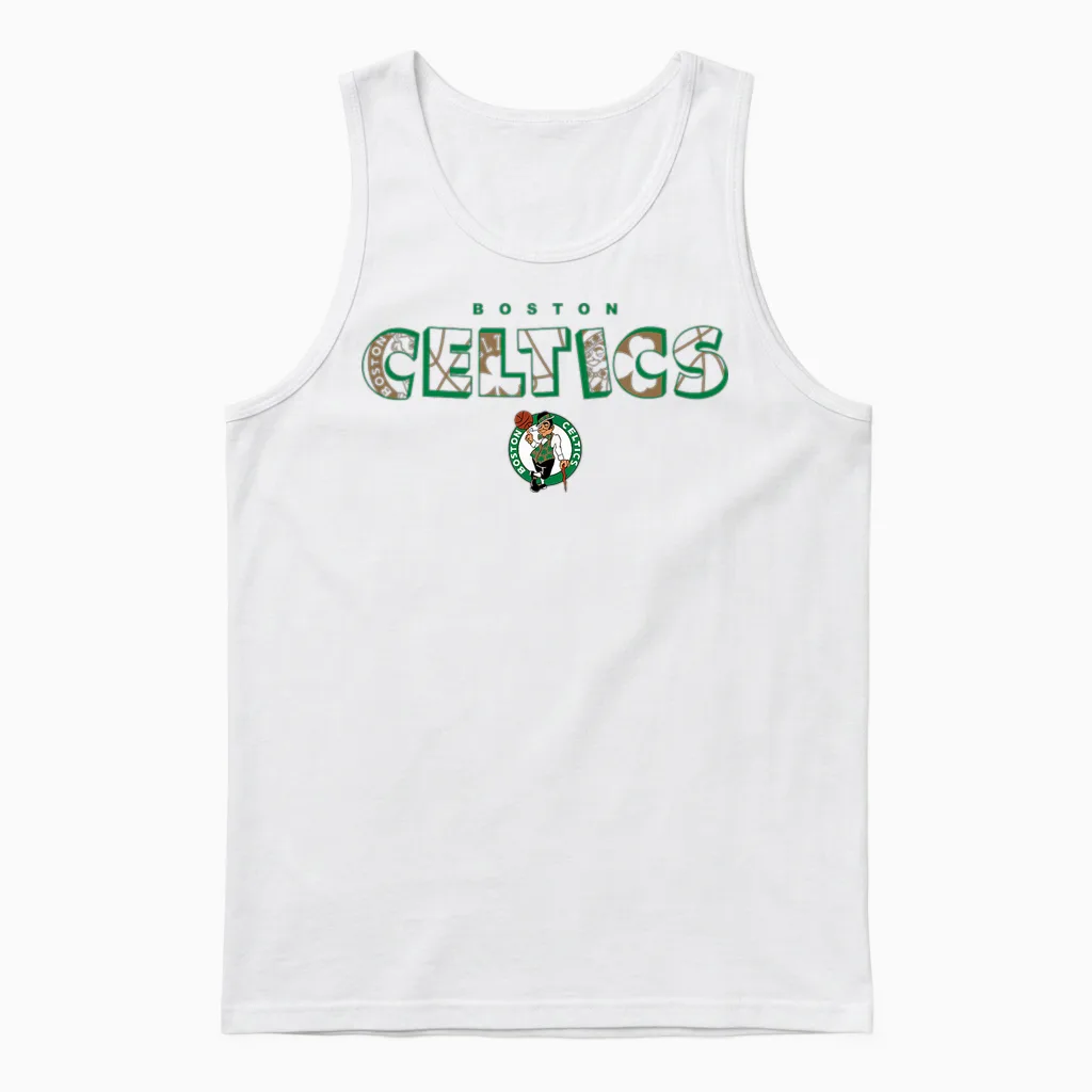 Nba - Boston Celtics Logo Knockout Weiß Unisex Tank Top in White