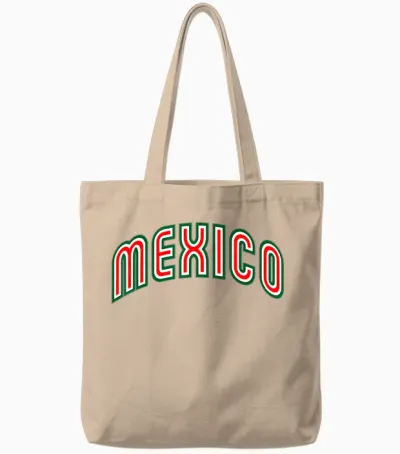 Mexico Flag Mexican Hispanic Siesta Pride Vintage Tote Bags - Natural