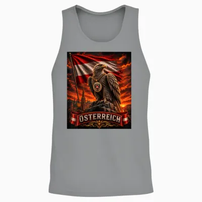 österreich Shirt Herren & Damen Trikot Austria Adler Unisex Tank Top - Sport Grey
