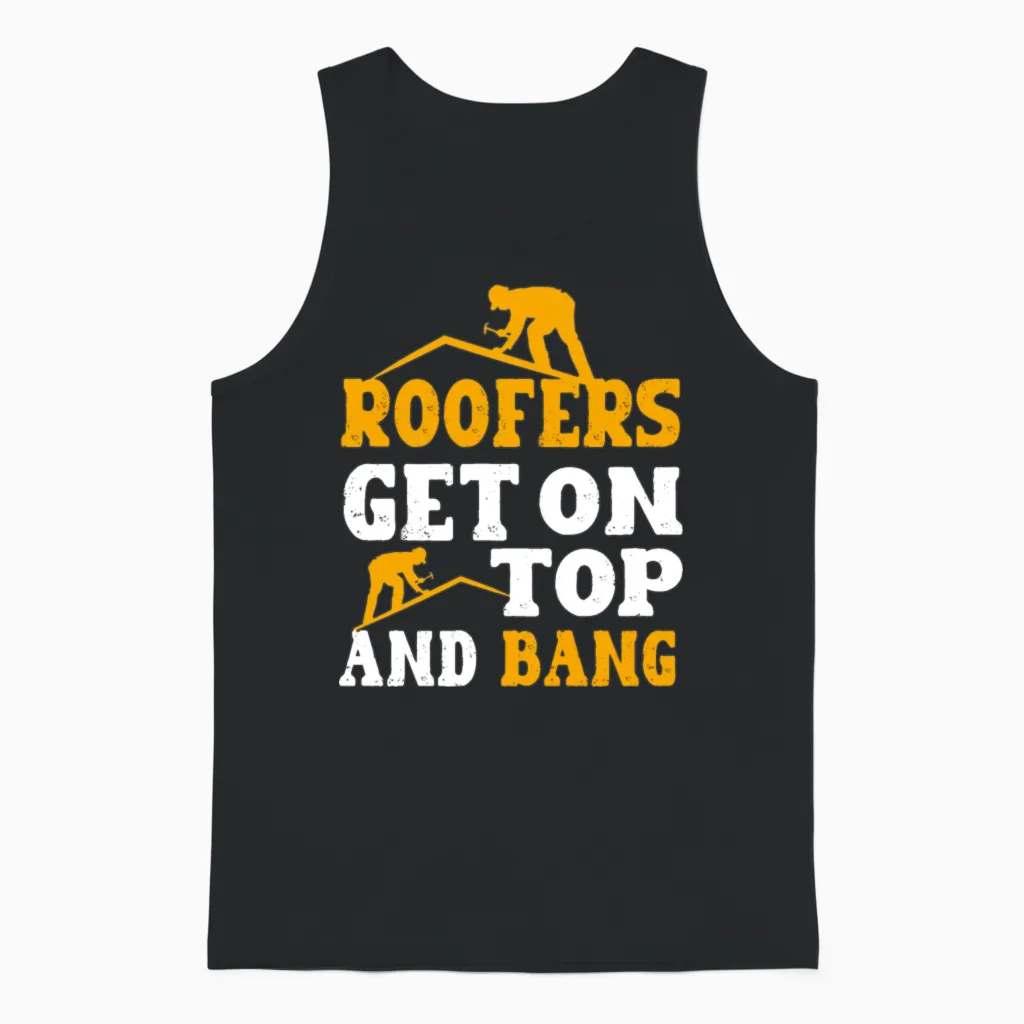 Roofer- Roofer Gift - Funny Roofer Unisex Tank Top in Black