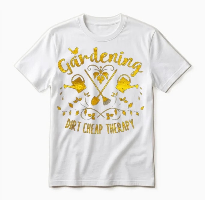 Funny Gardening Unisex T-Shirt in White