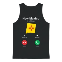Travels New Mexico Gift — Travel Unisex Tank Top - Black – 1