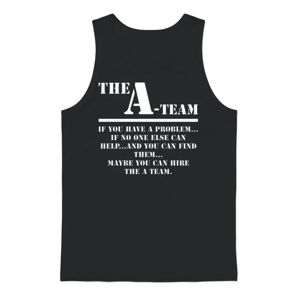 The a Team Unisex Tank Top - Black