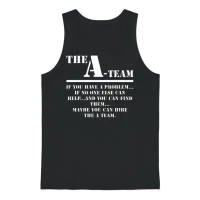 The a Team Unisex Tank Top - Black – 1