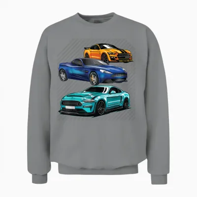 Sport Cars Lovers Gift Street Racing Fans Speed Driver Unisex Sweatshirt - Sport Grey