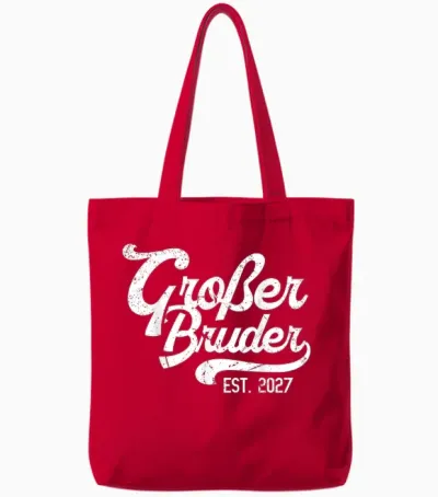 Großer Bruder 2027 Werdender Grosser Bruder Schwangerschaft Tote Bags - Red