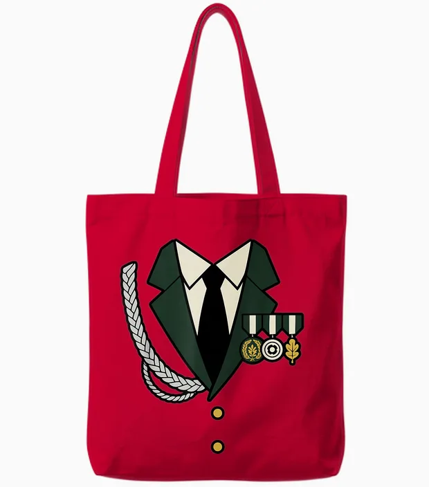 Schützenverein Uniform Jacke Medaillen Design Schützenfest Tote Bags in Red